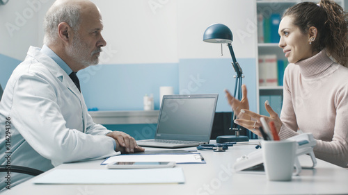 Doctor and patient meeting in the office