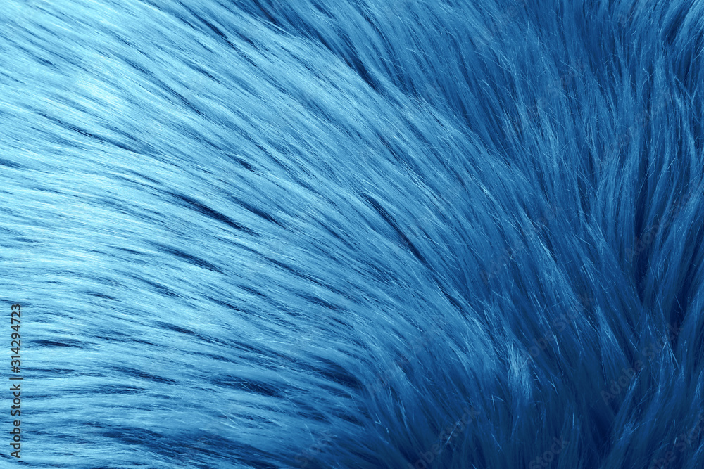 Faux fur as background. Color of the year 2020 (Classic blue) Faux fur as background. Color of the year 2020 (Classic blue)