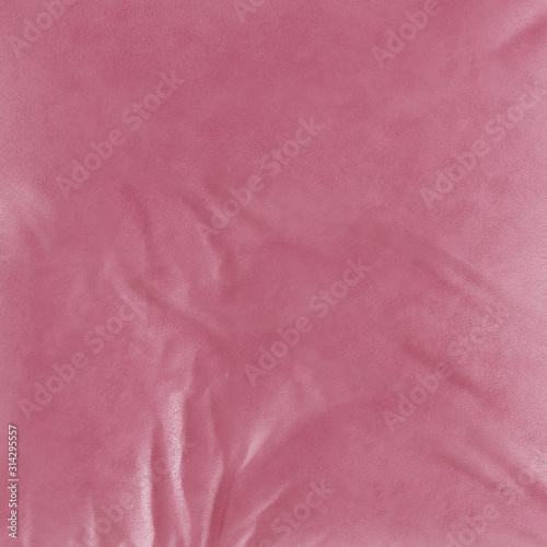 Soft leather background texture panel of pink color. 3d rendering