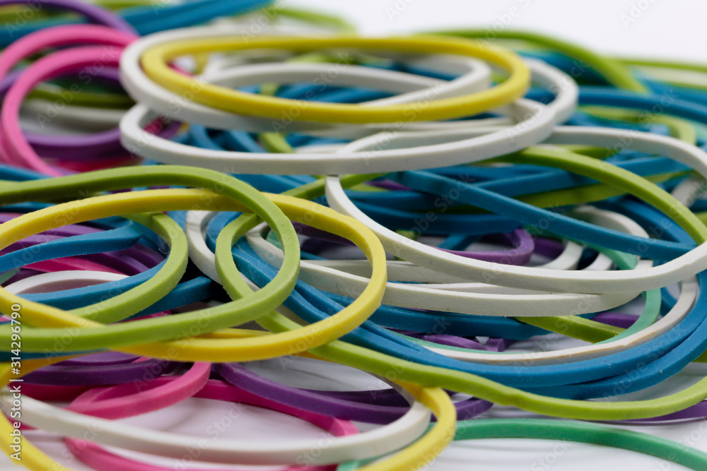colored rubber band colored rubber band