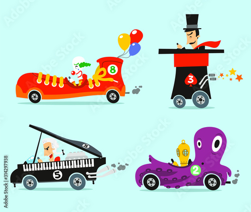 wacky race cars