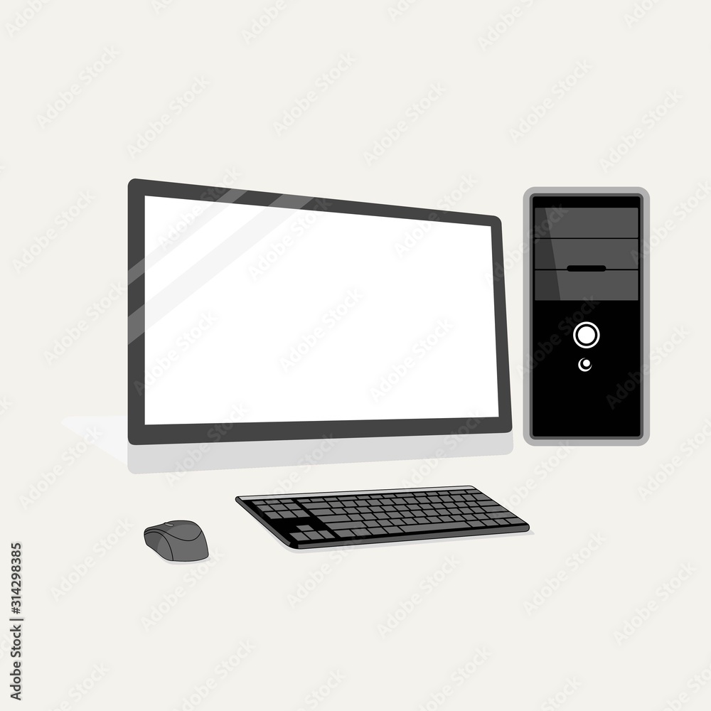 Computer Icon Logo Design Element Computer Icon Logo Design Element