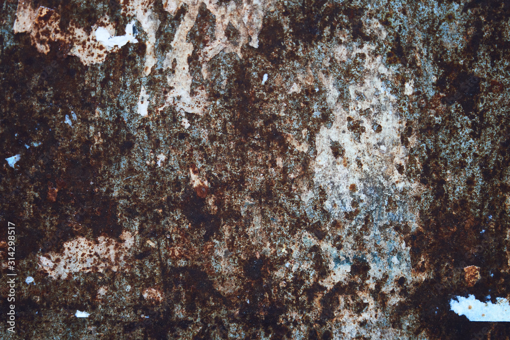 Color photo of metal surfaces with rust and paint. Metal surface Color photo of metal surfaces with rust and paint. Metal surface