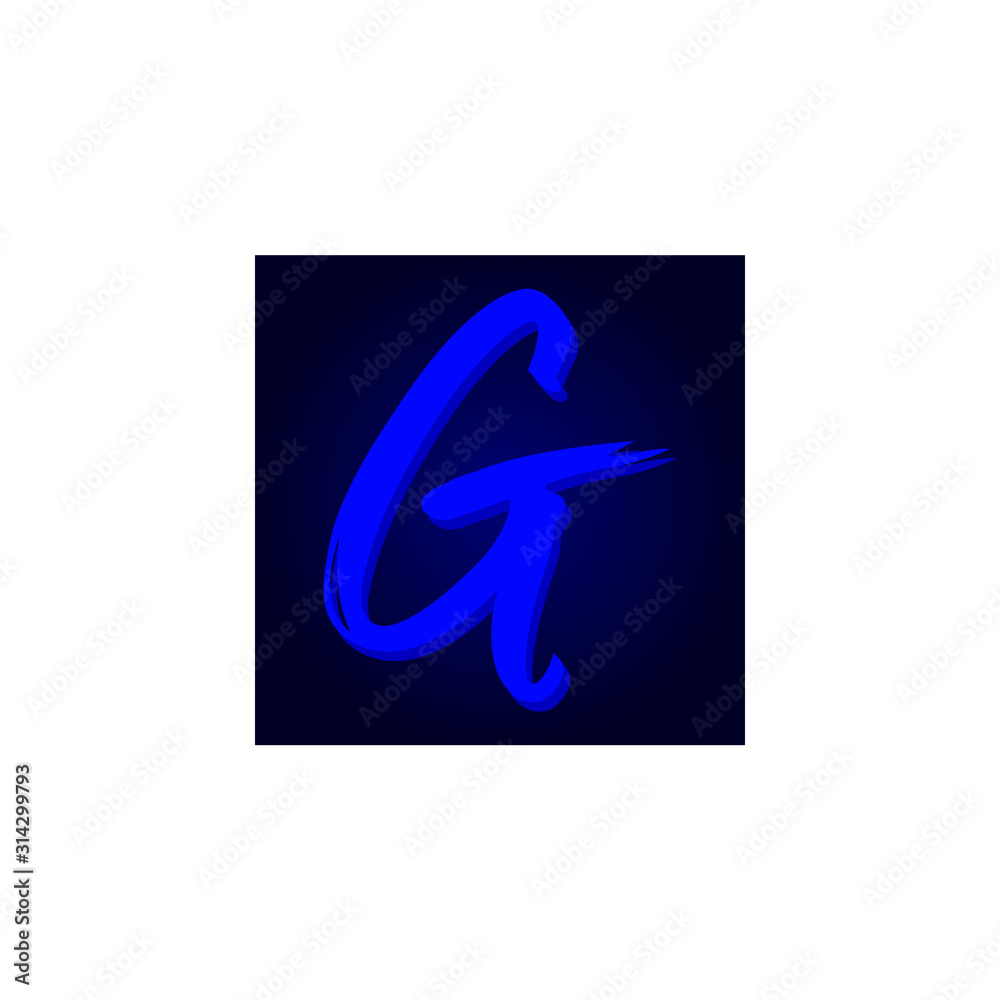 G Letter Icon vector art