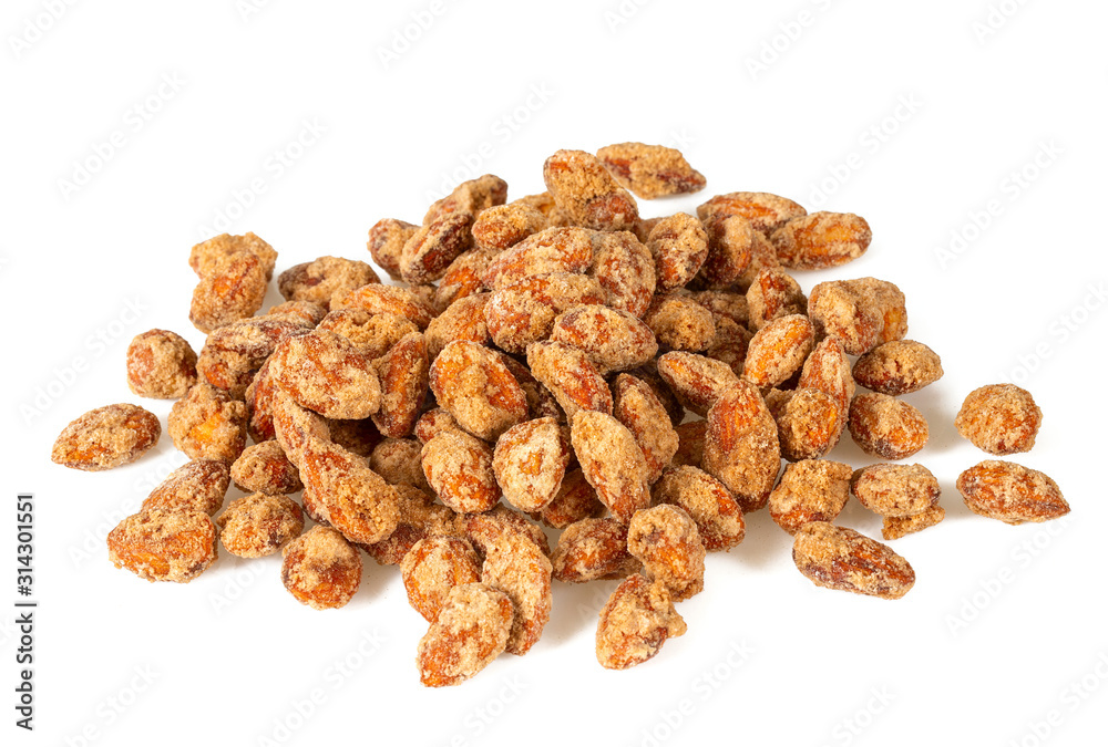 sugared almonds isolated on white sugared almonds isolated on white
