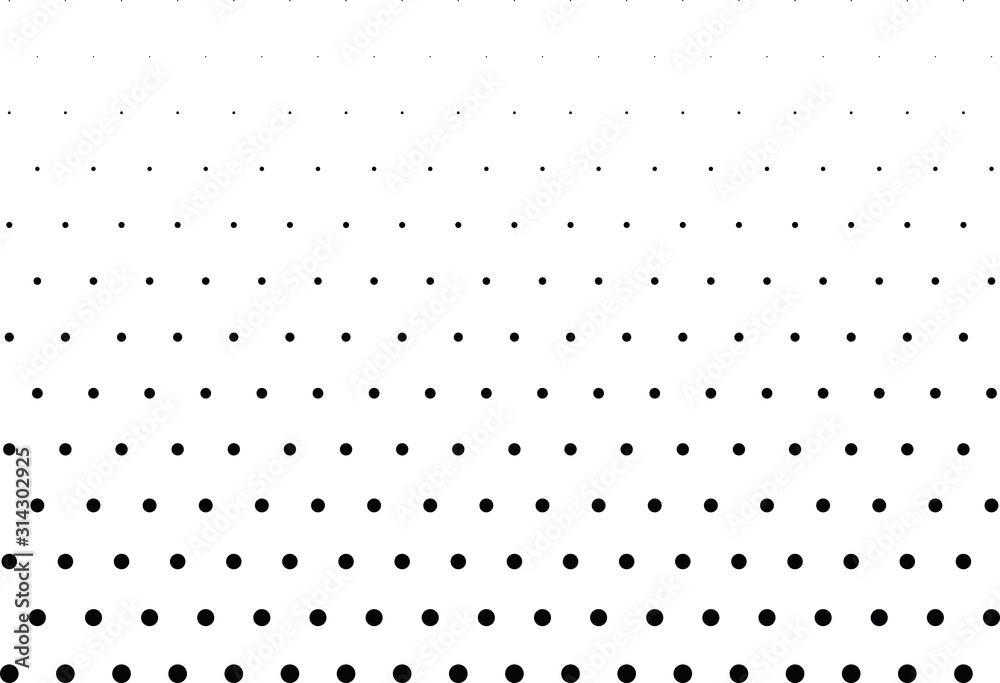 Abstract halftone dotted background. Monochrome pattern with dot and circles.  Vector modern futuristic texture for posters, sites, business cards, postcards, interior design, labels and stickers.