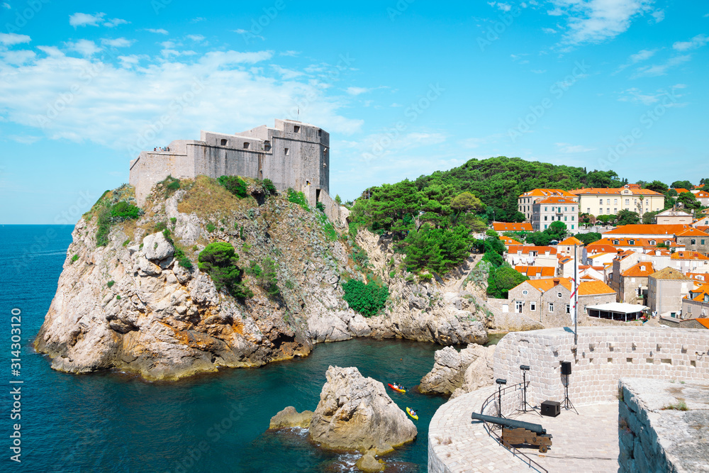 Lovrijenac St. Lawrence Fortress in Dubrovnik, Croatia