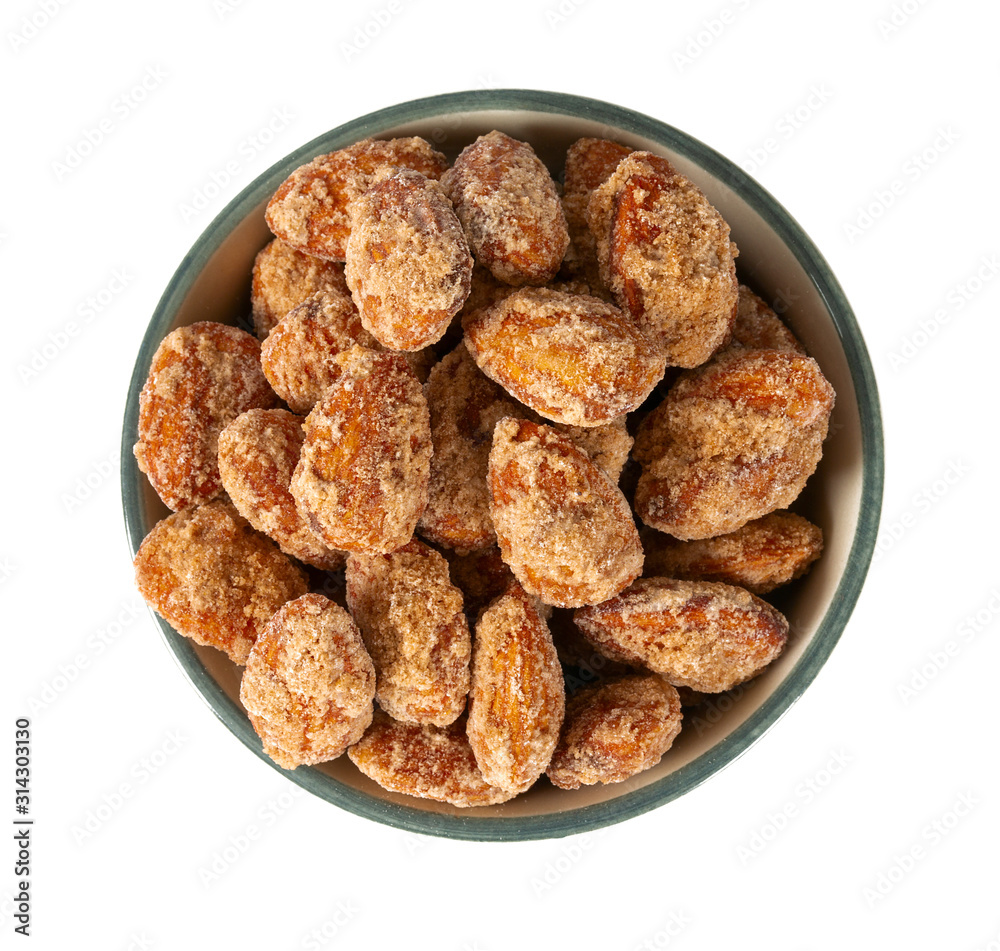 sugared almonds isolated on white sugared almonds isolated on white