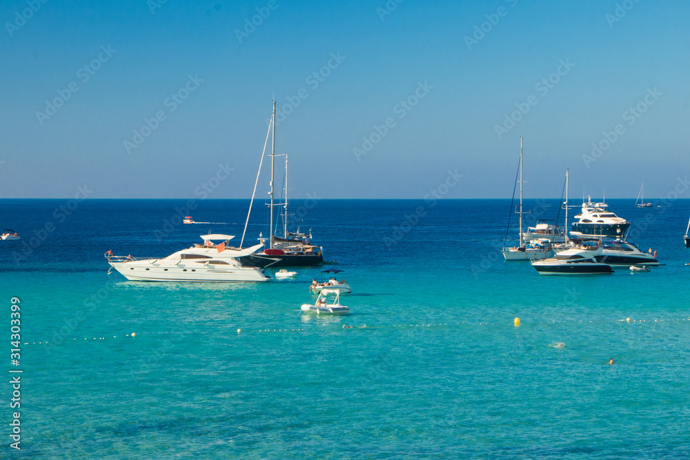 yacht in the sea-ibiza,spain