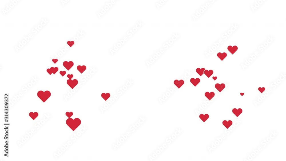Hearts fly out of the point and disappear. A set of two feet. Footage for Valentine's day. Love the video postcard. Alpha channel. 4K. Hearts fly out of the point and disappear. A set of two feet. Footage for Valentine's day. Love the video postcard. Alpha channel. 4K.