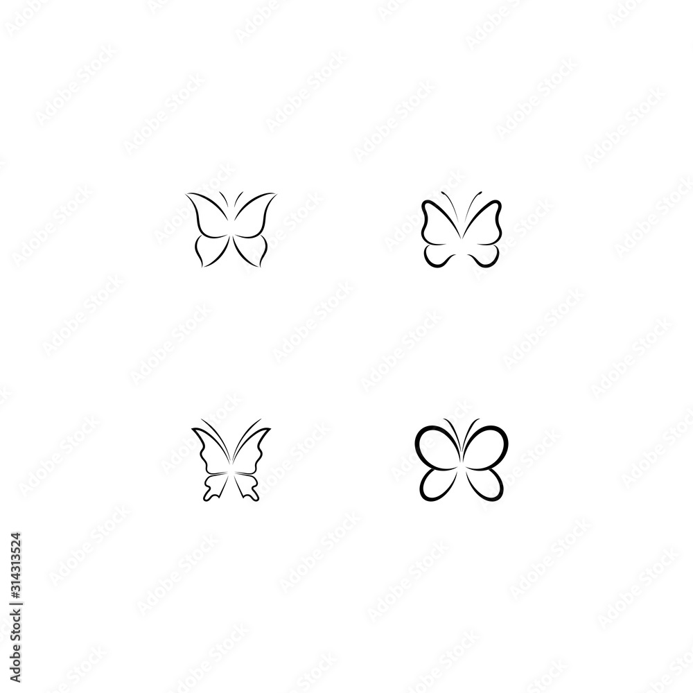 Obraz premium Beauty Butterfly icon design