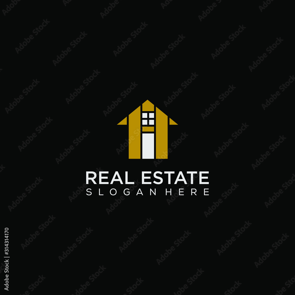 Real estate letter I logo graphic concept Real estate letter I logo graphic concept