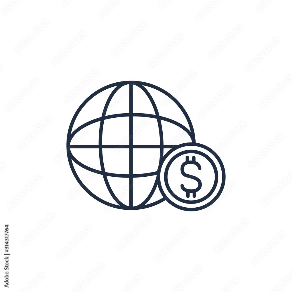 world coin money line image world coin money line image