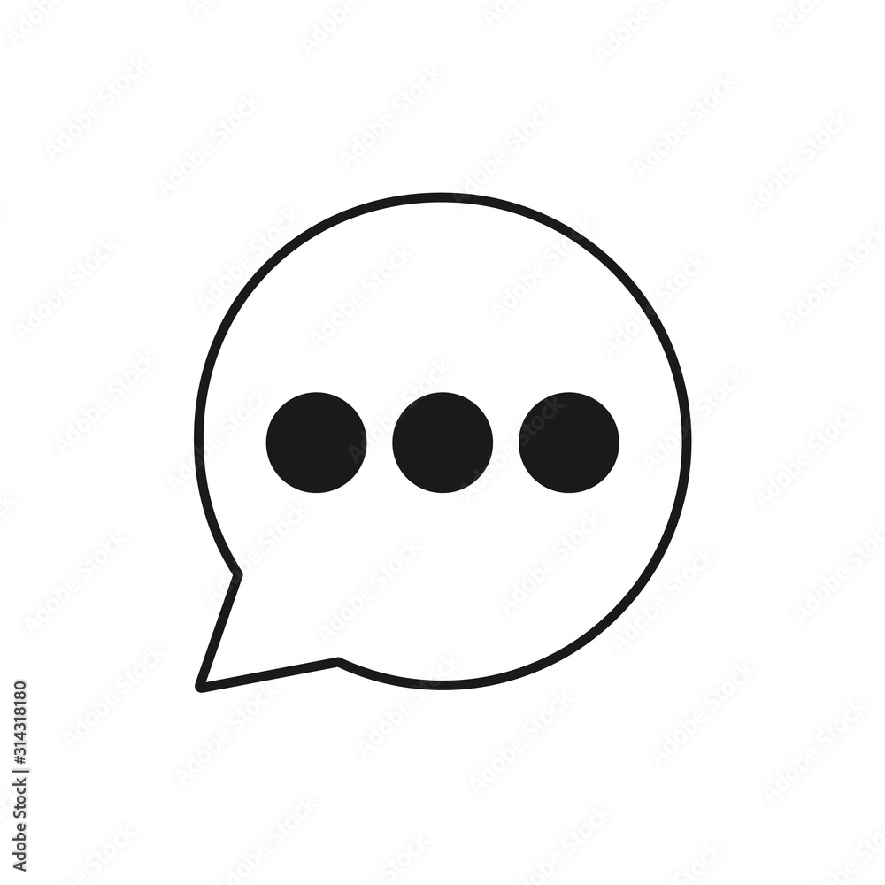 vector icon. Asian messenger. Message isolate on white background. Vector illustration. EPS 10 vector icon. Asian messenger. Message isolate on white background. Vector illustration. EPS 10