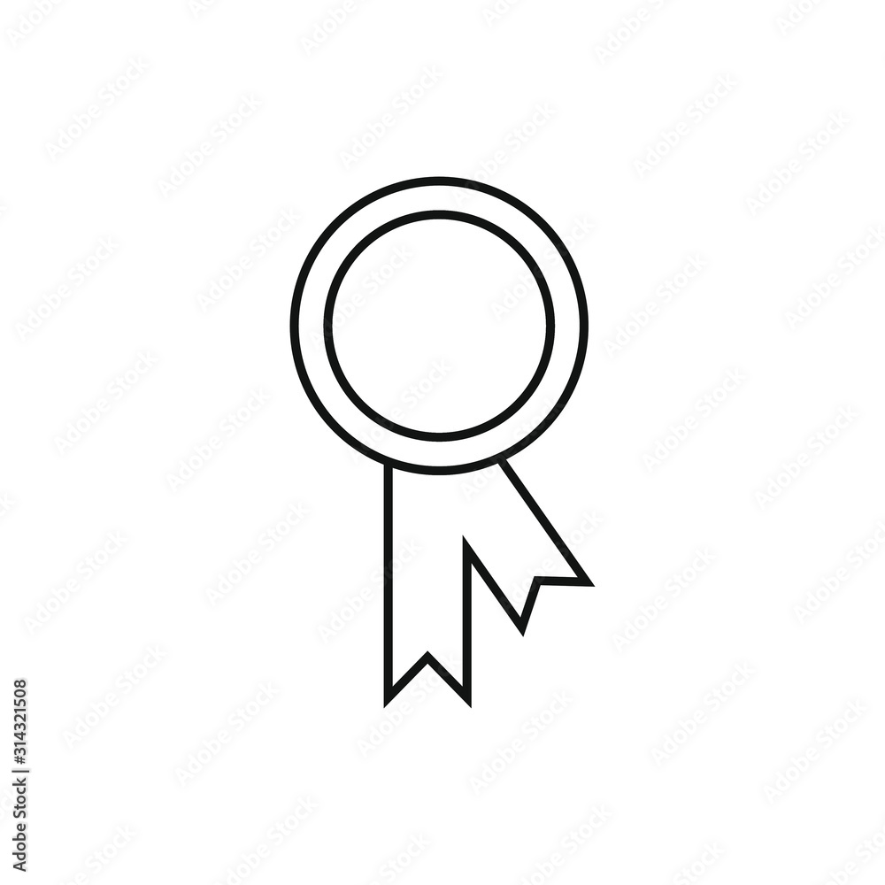 vector icon of medals with simple shapes vector icon of medals with simple shapes