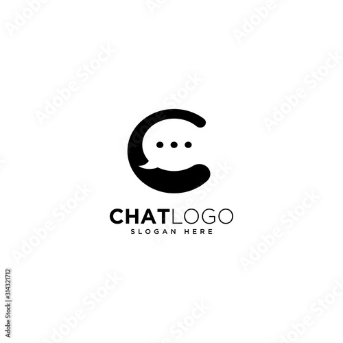 Letter C Chat Logo Template Design, Talk Logo, designed for chat applications