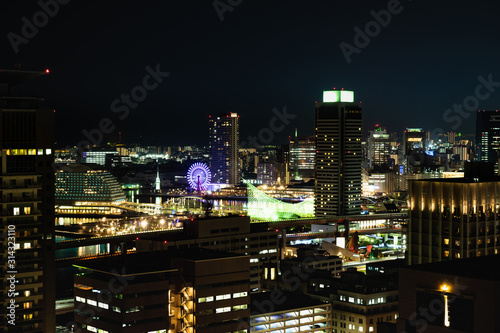 港の見える神戸市街の夜景 © masahiro