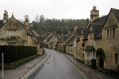 Castle Combe. The Old beautful medieval village in England photo