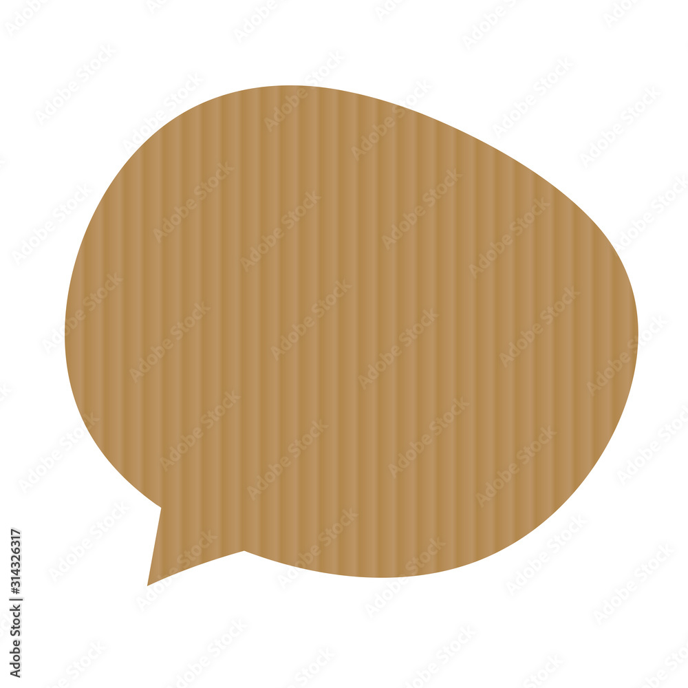 Bulle en papier kraft (Vecteur)