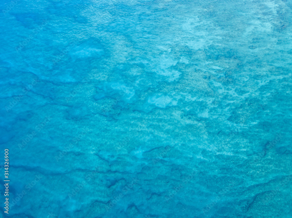 Aerial view of the sea surface