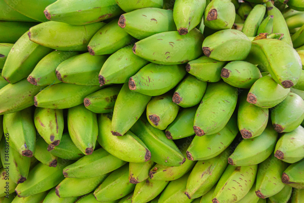 Bananos verdes Bananos verdes