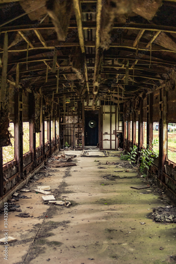 abandoned old train in the station abandoned old train in the station