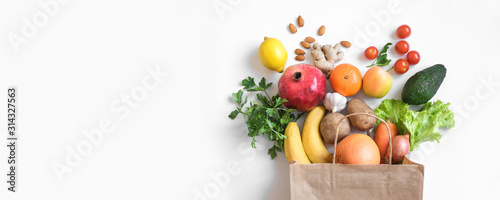 Canvas Print Healthy food background