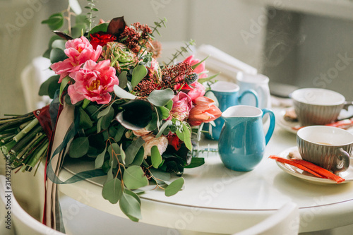 festive items table flowers shoes female accessories