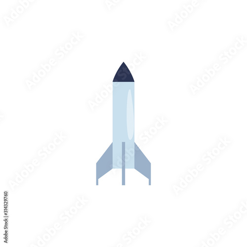 space shuttle flat style icon
