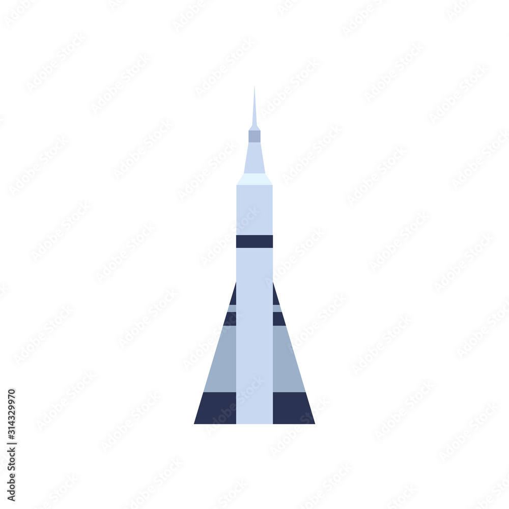 space shuttle flat style icon