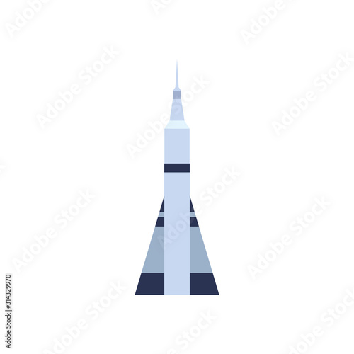 space shuttle flat style icon