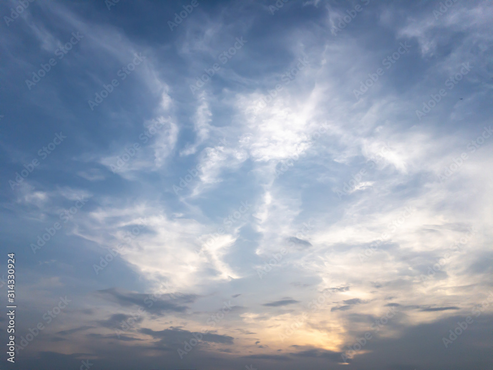 dramatic sky with clouds