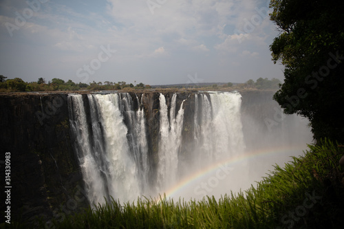 Regenbogen an den Victoriaf  llen  Victoria Falls 
