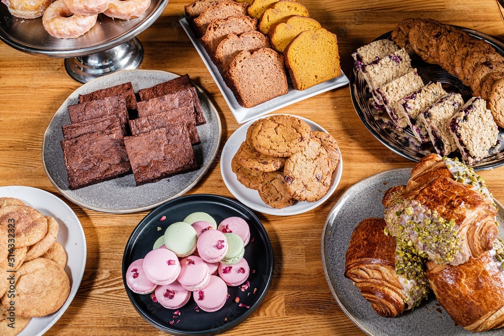 Fototapeta premium Assortment of treats on a table