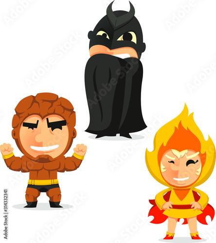 children in superhero costumes 2