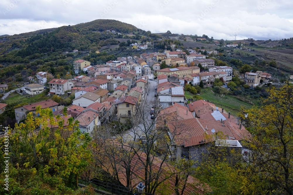 Fresagrandinaria characteristic country in abruzzo, italy