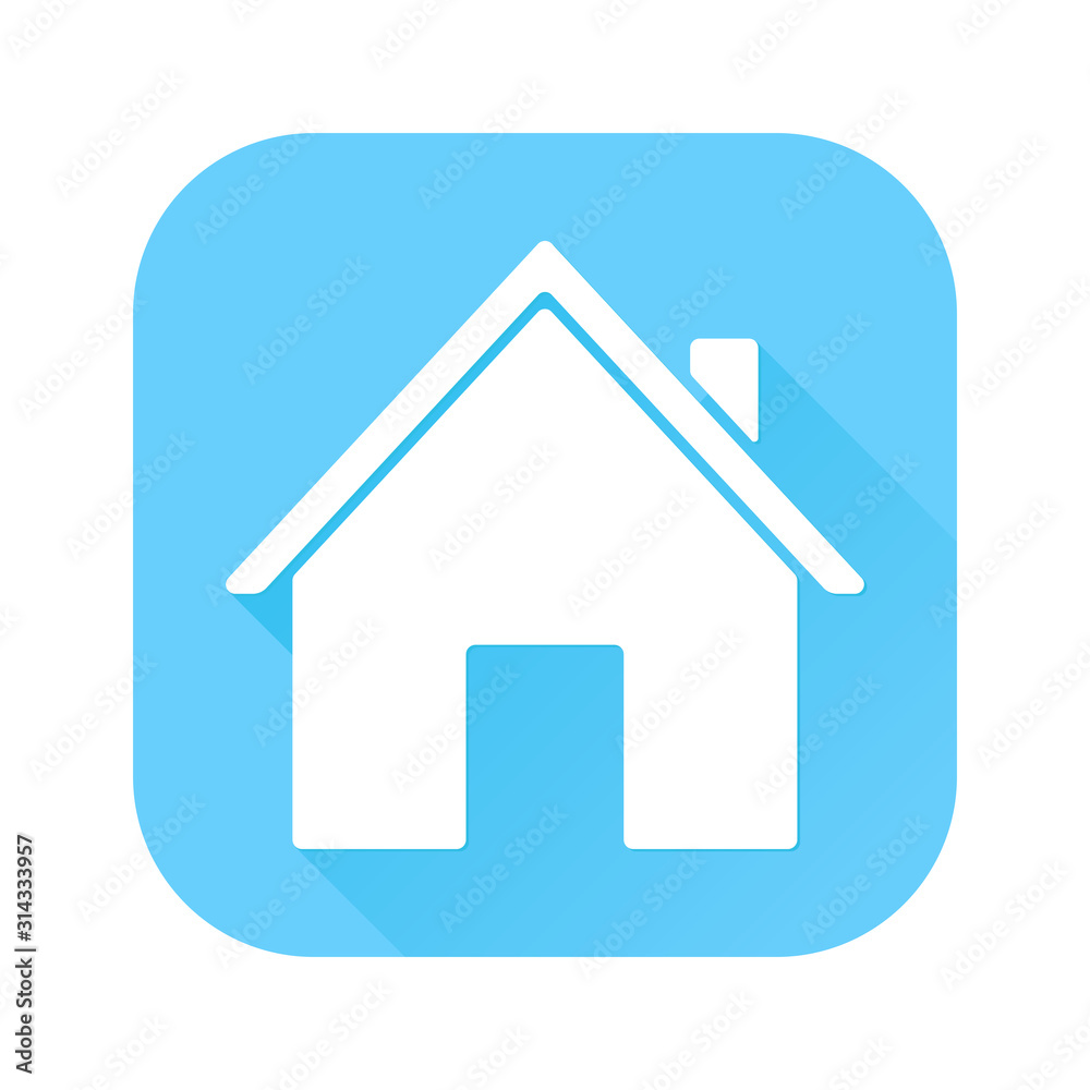 Blue house icon