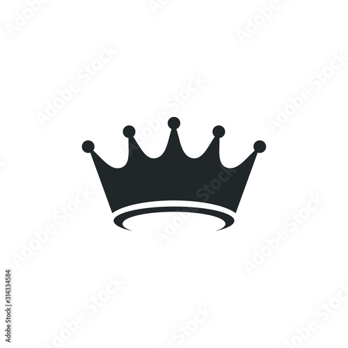Crown icon template color editable. Crown symbol vector sign isolated on white background illustration for graphic and web design. photo