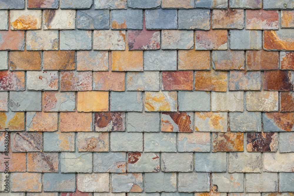 Fototapeta premium the background of the old red brick wall