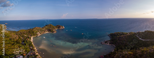 Freedom Beach - Koh Tao Thailand Aerial with drone