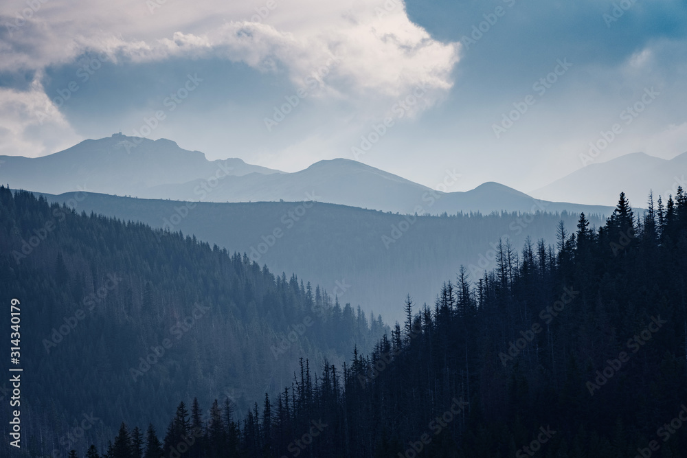 Obraz premium amazing nature, summer in the mountains. Travel and hike