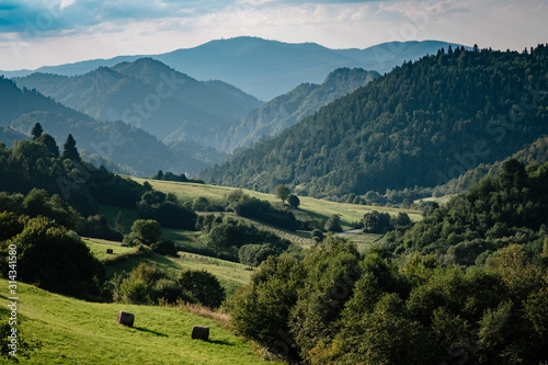 Summer mountain landscape in Slovakia, travel concept