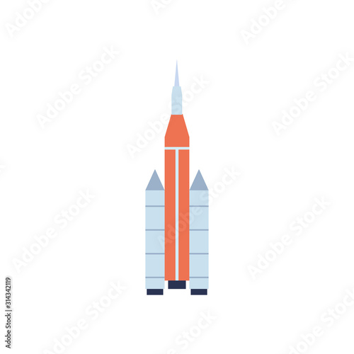 space shuttle flat style icon