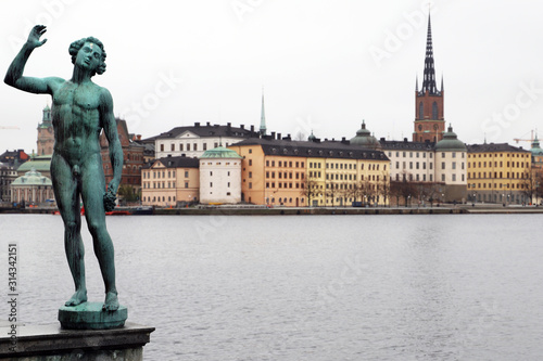 Photography Naked statue at the river in stockholm