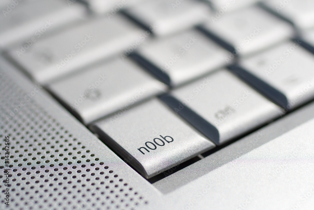 Close up shot of a laptop keyboard with a Close up shot of a laptop keyboard with a