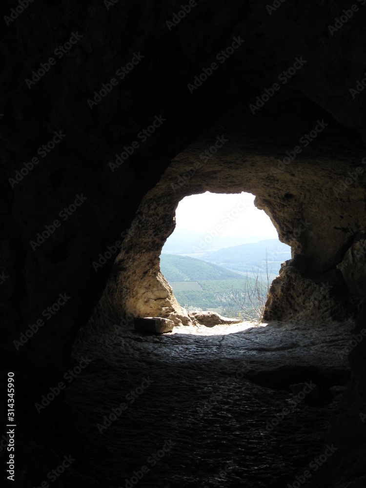 arch in cave