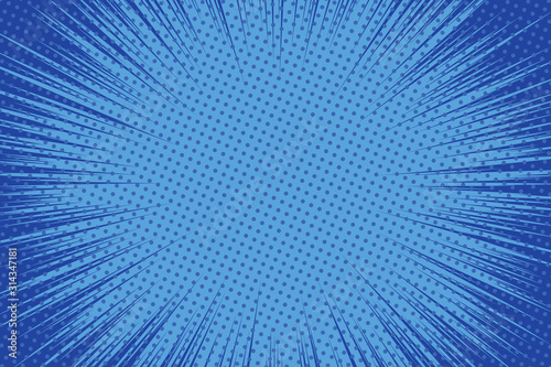 Vector simple comic book background. Halftone pattern in retro pop art style
