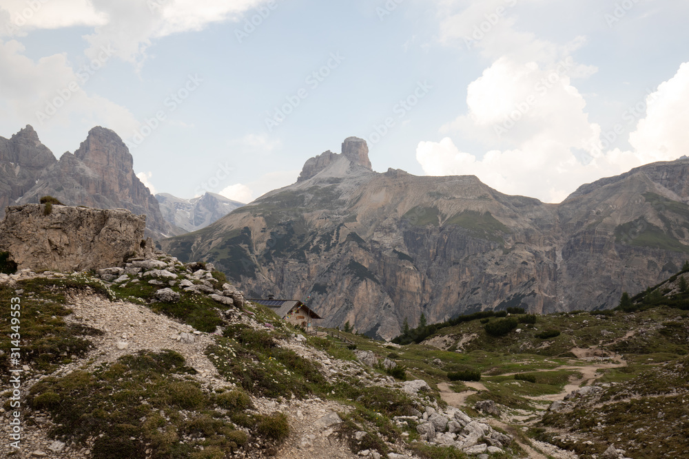 Dolomites Mountains in Italy mountain range panorama 