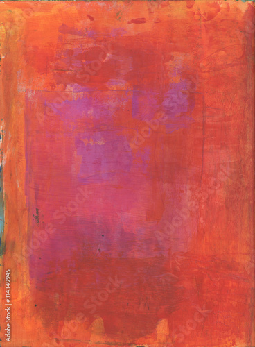Orange and Pink Abstract Painting