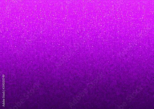 Violet glitter gradient holiday banner background, vector horizontal seamless pattern tile